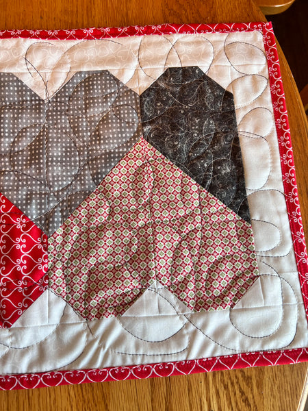 Let’s play hearts table runner