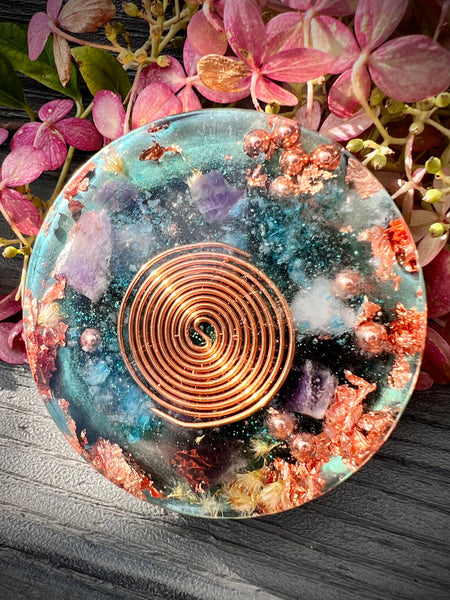 Blue Bontanicals Pocket Orgonite