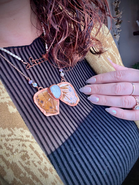 Kyanite Elctroformed Buckeye Butterfly