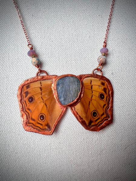 Kyanite Elctroformed Buckeye Butterfly