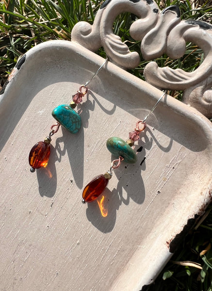 Boho Turquise Dangles
