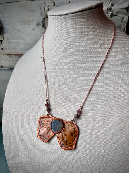 Kyanite Elctroformed Buckeye Butterfly