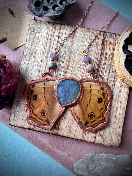 Kyanite Elctroformed Buckeye Butterfly
