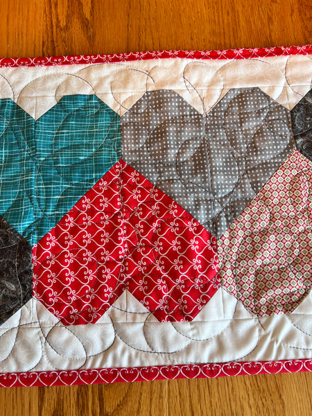 Let’s play hearts table runner