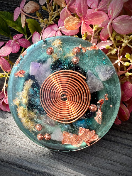 Blue Bontanicals Pocket Orgonite