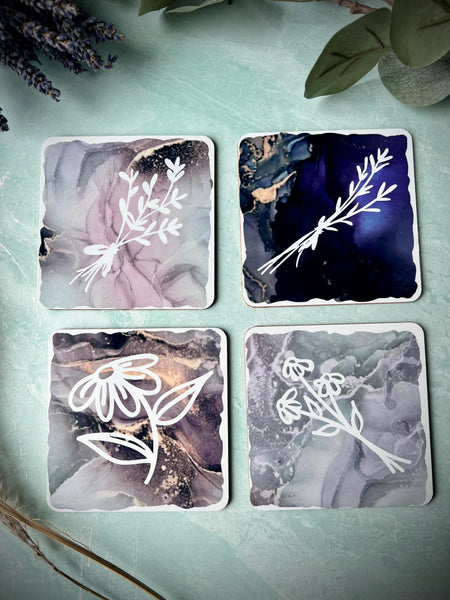 Botanical Ceramic Coasters