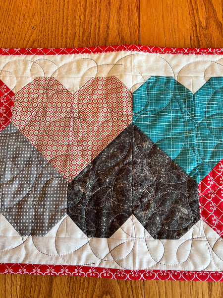 Let’s play hearts table runner