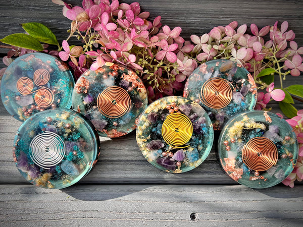 Blue Bontanicals Pocket Orgonite