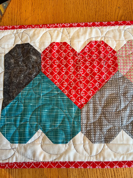 Let’s play hearts table runner