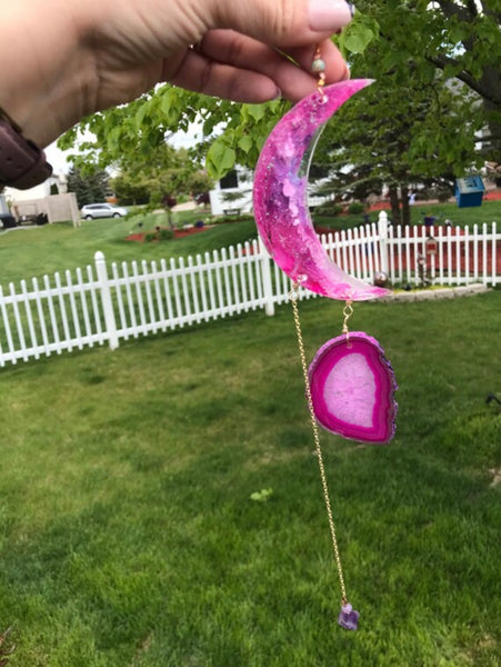 Pinky Moon Sun Catcher