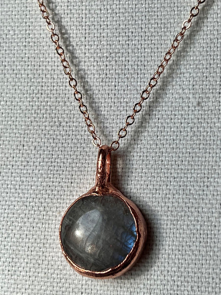 Sunstone In Moonstone Necklace