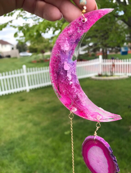 Pinky Moon Sun Catcher